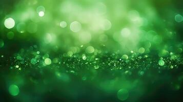 lights green bokeh background photo