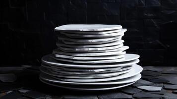 impact black slate background photo
