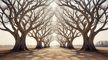 symmetry geometric trees photo