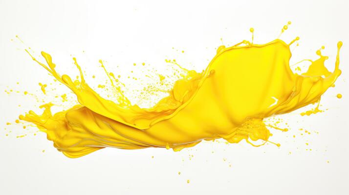 canvas yellow paint splash