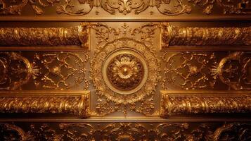 leaf gold decoration photo