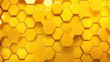 honeycomb yellow geometric background photo