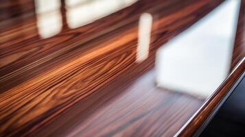 reflection glossy wood photo