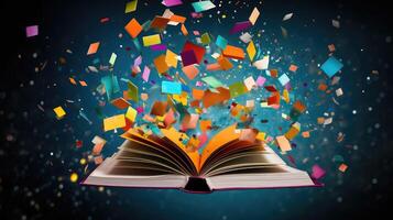 floating book mock photo