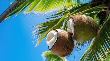 sky organic coconut background photo