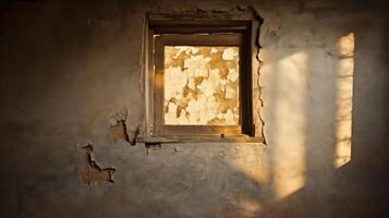 rustic window sun photo