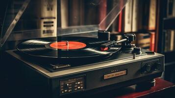turntable old new technology photo