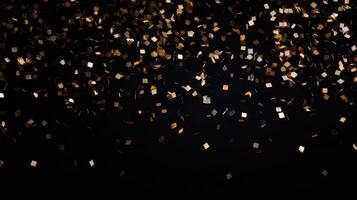 backdrop black background gold confetti photo