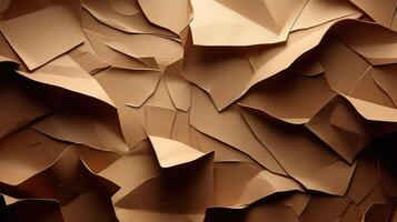 three torn paper brown photo