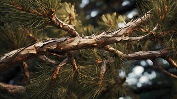 branches pine tree texture photo