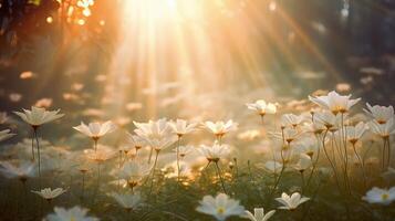 field white ray burst photo