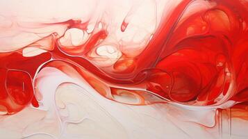 movement red and white abstract photo
