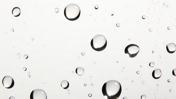 sky water droplets on white background photo
