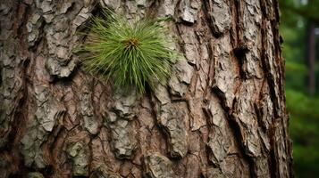 forest pine tree in a forrest photo