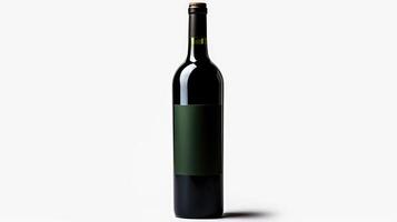 sleek wine bottle no background photo
