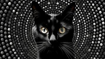 beads black cat and dog photo