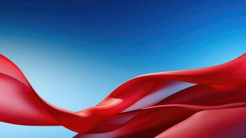 fluttering red banner ribbon photo