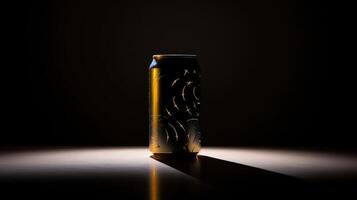 backlit beer can silhouette photo