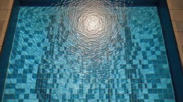 design pool water from above photo