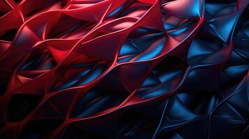intricate abstract red and blue background photo