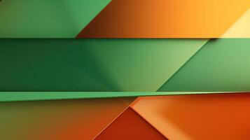 design abstract green and orange background photo