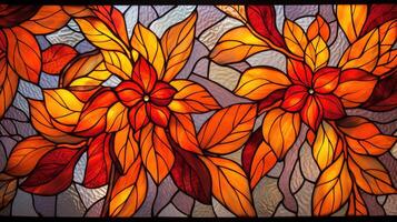 red stained glass patterns photo