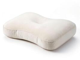 Comforting pillow for restful sleep bedroom setting product showcase cozy environment close-up view relaxation concept photo