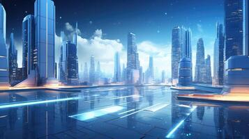 utopian white future background photo