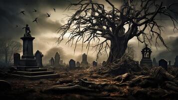 gnarled scary tree photo
