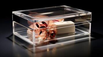 clear rectangle box photo