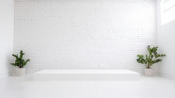 uniform white brick backdrop photo