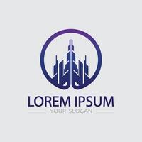 Business icon and logo design graphic building architecture vector