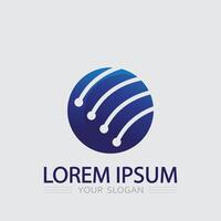 Business icon and logo design graphic globe and earth vector