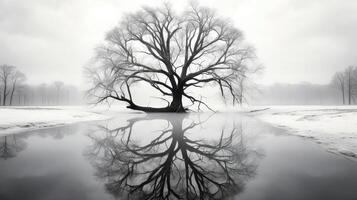 branches bare winter tree photo