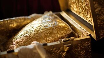 opulence gold chest photo