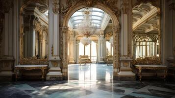 hallway mirror on photo