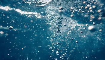 A close up view of bubbles in the water photo