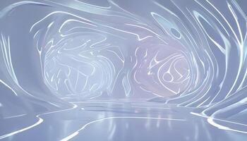 A tunnel with a white light coming out of it photo