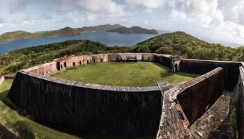 The view from the top of the fort photo