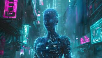 Cyberpunk city, neon, futuristic, cyberpunk, cyberpunk woman, cyberpunk, photo