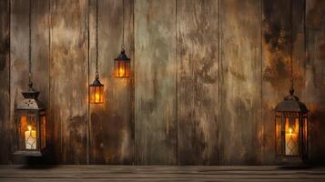 lanterns light rustic background photo