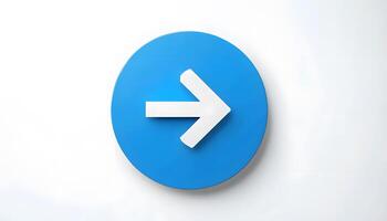 A blue button with an arrow pointing to the right photo
