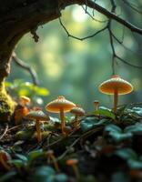 Mushrooms in the forest by james kennedy photo