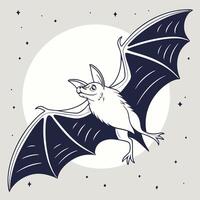 The illustration of bat bird vector