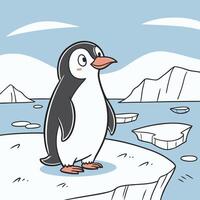 Illustration of penguin bird vector