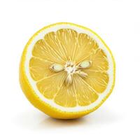 Energetic half slice lemon ideal for vibrant and lively themes photo
