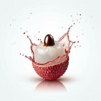 Sweet Lychee Splattering with Juicy Freshness photo