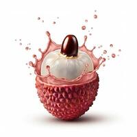Lychee Cracking Open with a Splash of Juiciness photo