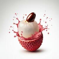 Fresh Lychee Pops Open, Sweet Splash Inside photo