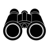 binoculars icon in black style on white background vector